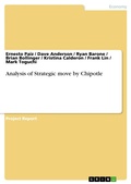 Cover: Analysis of Strategic move by Chipotle - GRIN Verlag