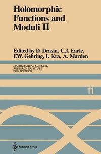 Enlarge image Cover: Holomorphic Functions and Moduli II - Springer