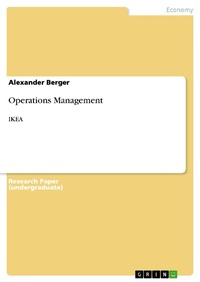 Enlarge image Cover: Operations Management - GRIN Verlag