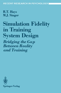 Enlarge image Cover: Simulation Fidelity in Training System Design - Springer