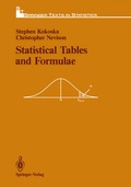 Cover: Statistical Tables and Formulae - Springer