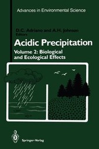 Enlarge image Cover: Acidic Precipitation - Springer