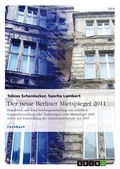 Cover: Der neue Berliner Mietspiegel 2011 - GRIN Verlag