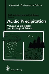 Enlarge image Cover: Acidic Precipitation - Springer