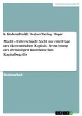 Cover: Macht - Unterschiede - Grin Verlag