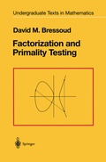 Cover: Factorization and Primality Testing - Springer