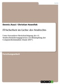Cover: IT-Sicherheit im Lichte des Strafrechts - GRIN Verlag