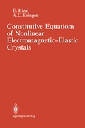 Cover: Constitutive Equations of Nonlinear Electromagnetic-Elastic Crystals - Springer