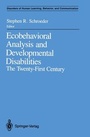 Cover: Ecobehavioral Analysis and Developmental Disabilities - Springer