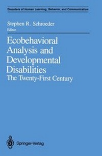 Enlarge image Cover: Ecobehavioral Analysis and Developmental Disabilities - Springer