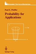 Cover: Probability for Applications - Springer