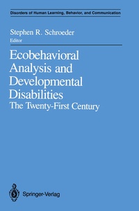 Enlarge image Cover: Ecobehavioral Analysis and Developmental Disabilities - Springer