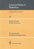 Cover: A Calculus for Factorial Arrangements - Springer