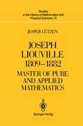 Cover: Joseph Liouville 1809-1882 - Springer