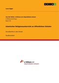 Cover: Islamischer Religionsunterricht an oeffentlichen Schulen - Grin Verlag
