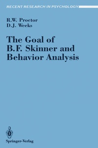 Enlarge image Cover: The Goal of B. F. Skinner and Behavior Analysis - Springer