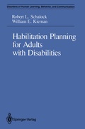 Cover: Habilitation Planning for Adults with Disabilities - Springer