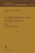 Bild: Coding Theory and Design Theory - Springer