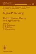 Cover: Signal Processing - Springer