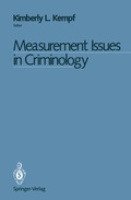 Cover: Measurement Issues in Criminology - Springer