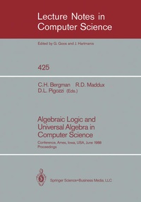Enlarge image Cover: Algebraic Logic and Universal Algebra in Computer Science - Springer