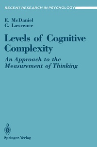 Enlarge image Cover: Levels of Cognitive Complexity - Springer