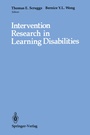 Cover: Intervention Research in Learning Disabilities - Springer