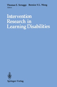Enlarge image Cover: Intervention Research in Learning Disabilities - Springer
