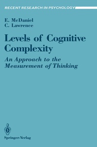 Enlarge image Cover: Levels of Cognitive Complexity - Springer