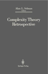 Enlarge image Cover: Complexity Theory Retrospective - Springer