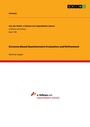 Cover: Evicence-Based Questionnaire Evaluation and Refinement - GRIN Verlag