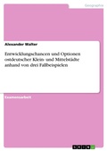 Cover: Entwicklungschancen und Optionen ostdeutscher Klein- und Mittelst&auml;dte anhand von drei Fallbeispielen - GRIN Verlag