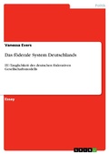 Cover: Das f&ouml;derale System Deutschlands - GRIN Verlag