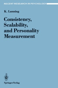 Enlarge image Cover: Consistency, Scalability, and Personality Measurement - Springer