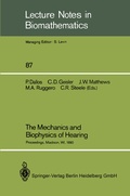 Cover: The Mechanics and Biophysics of Hearing - Springer