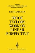 Cover: Brook Taylor's Work on Linear Perspective - Springer