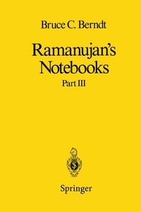 Abbildung von: Ramanujan's Notebooks - Springer