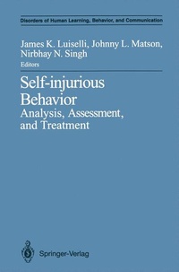 Enlarge image Cover: Self-injurious Behavior - Springer