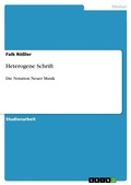 Cover: Heterogene Schrift - Grin Verlag