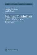 Cover: Learning Disabilities - Springer