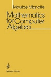 Enlarge image Cover: Mathematics for Computer Algebra - Springer