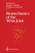 Cover: Biomechanics of the Wrist Joint - Springer