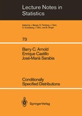 Cover: Conditionally Specified Distributions - Springer