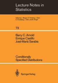Enlarge image Cover: Conditionally Specified Distributions - Springer