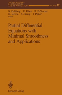 Enlarge image Cover: Partial Differential Equations with Minimal Smoothness and Applications - Springer