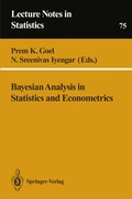 Cover: Bayesian Analysis in Statistics and Econometrics - Springer