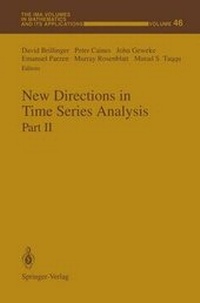 Enlarge image Cover: New Directions in Time Series Analysis: Part 2 - Springer