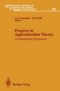 Enlarge image Cover: Progress in Approximation Theory - Springer