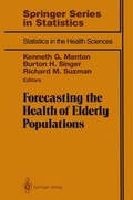 Cover: Forecasting the Health of Elderly Populations - Springer