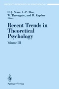 Cover: Recent Trends in Theoretical Psychology - Springer
